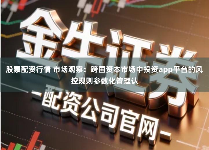 股票配资行情 市场观察：跨国资本市场中投资app平台的风控规则参数化管理认