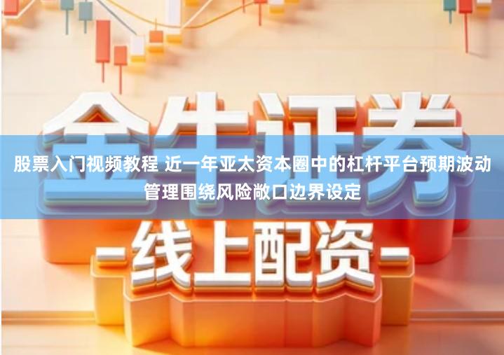 股票入门视频教程 近一年亚太资本圈中的杠杆平台预期波动管理围绕风险敞口边界设定